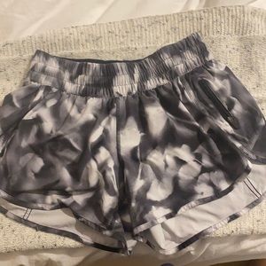 Grey Print Lululemon Shorts